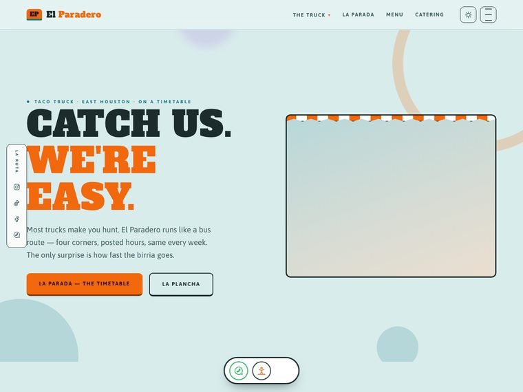 El Paradero — Taquería demo website by Spring Web Designer