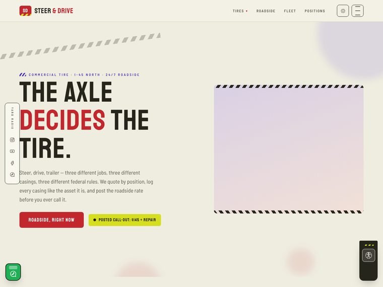 Steer & Drive — Driving school demo website by Spring Web Designer